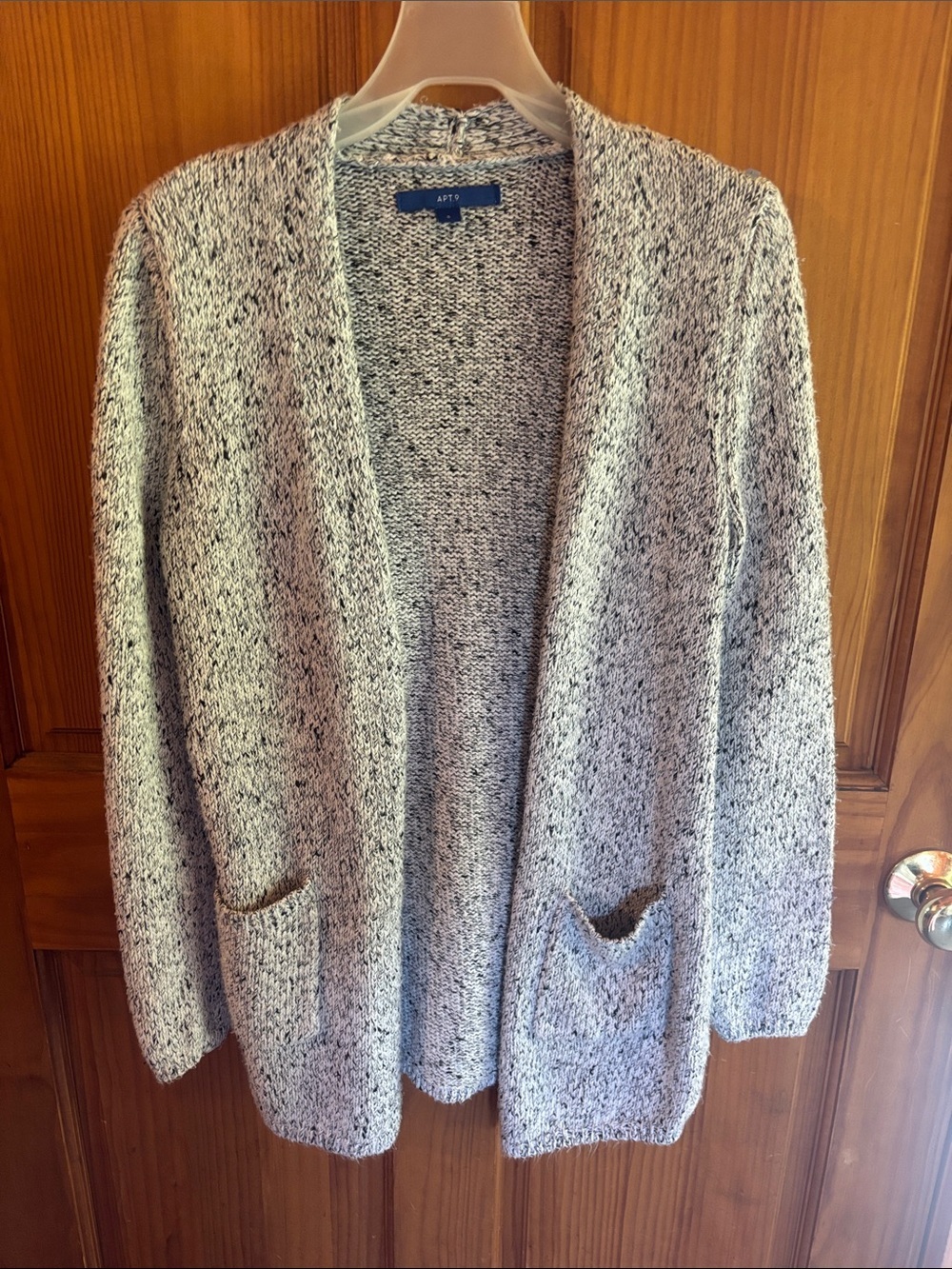 Apt. 9 Blue Label Black and Cream Knit Top - Picture 1 of 3